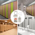 thumbnail image 3 of Shisuyan Toilet Door Lock Stainless Steel 1Set 2.7X1.6X1.3In, 3 of 8