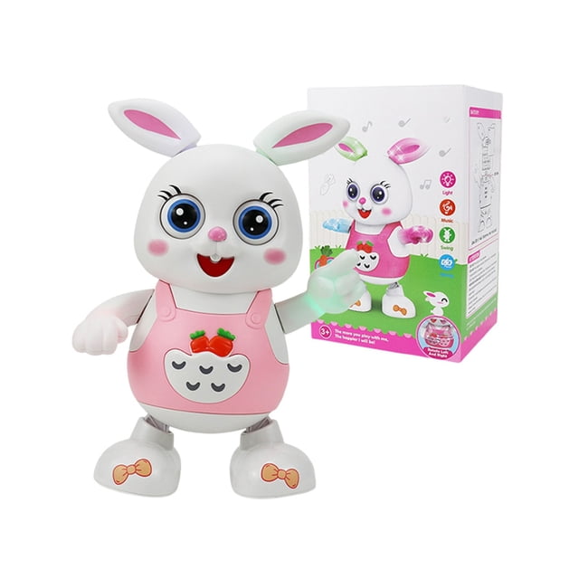 TIELUTT Singing and Dancing Cute Rabbit Beehive Game Kids Wooden Alphabet Games for Toddlers 2-4 Years Animal Matching Game for Toddlers 2-4 Years Fridge for Toddlers Gears Heart Math Anxiety