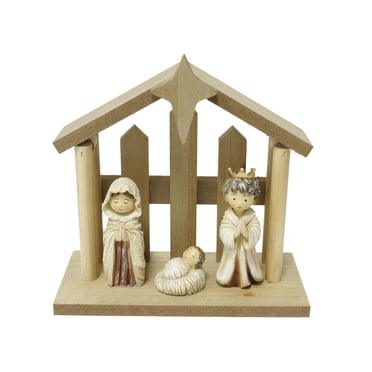 WOOD POLY NATIVITY