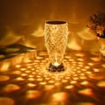 thumbnail image 3 of AMERTEER 16 Color Diamond Table Lamp Crystal Table Lamp RGB Changing Touch Night Light Fish Scale Shape Nightstand Light Bedside Atmosphere Acrylic Lamp USB Charging, 3 of 8