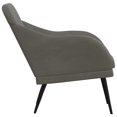thumbnail image 2 of vidaXL Fauteuil Gris Foncé 63x76x80 cm Velours, 2 of 5
