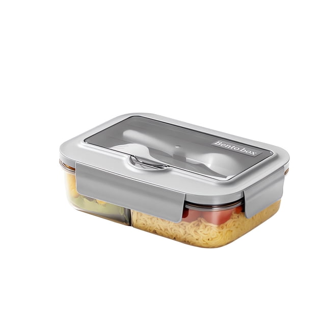 Birdeem Bento Box Lunch Containers Lunch Container Plastic Lunch Containers with Lids Insulated and Sealed Portable Compartmented Lunch Box for Students and Office Workers That Can Be Microwaved