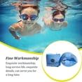 thumbnail image 4 of Dalazy 2 Pieces Inflatable Swimming Rings Safety Arm Bands Self-taught Tube Armlets Adult Pool Accessories Training Equipment Blue, 4 of 6