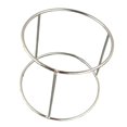 thumbnail image 1 of Seafood Tray Rack Snack Food Platter Stand Round Stainless Steel Multifunctional Durable Storage Stand for Coffee Store, Seafood Restaurant 18x15x16cm, 1 of 8