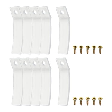 Unique Bargains Drawer Stops, 10 Pack 2.36'' - Plastic Drawer Stopper, Dresser Drawer Anti-slip Stopper with Screws for Furniture