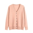 thumbnail image 1 of Meichang Cardigans pour Femmes à Manches Longues, Col en V, Cardigan à Boutons, Cardigan de Base Uni Léger en Tricot, 1 of 9