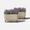 thumbnail image 3 of Veradek Demi Series Raised 30" Long Plastic-Stone Planter, 3 of 8