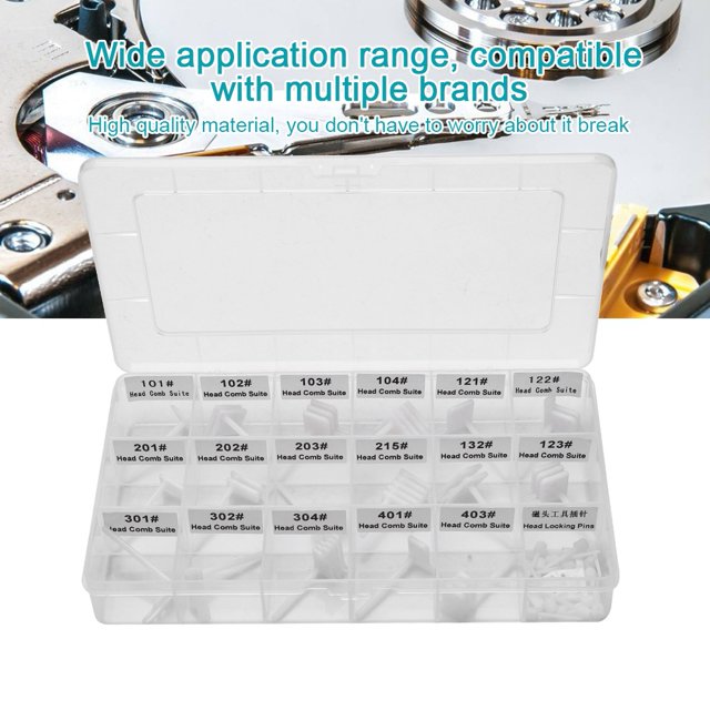 50PCS Hard Drive Repair Head Replacement Tool,8.27x4.72x1.30inch,Hard Disk Head Changing Tool For And SCSI Of 2.5 And 3.5 Inches