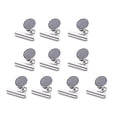 thumbnail image 4 of 10 Pcs Pince Sans Rayures Pince Forte Recettes Murales Mémo Relieur en Acier Inoxydable Support de Message Mémo Tableau Blanc Autocollants pour Enseignant de Classe, 4 of 9