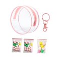thumbnail image 2 of Milaget PVC Clear Doll Display Case Organizer Mini Doll Figure Storage Case for Doll pink, 2 of 9