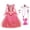 B#Pink Dress+Accessories, variant on Princess Birthday Dress Girls Pink Costume Halloween Christmas Fancy Cosplay Party Outfits (w/Accessories)