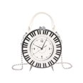 thumbnail image 1 of FOCUSNORM Women Fashion Crossbody Purses Clock Shaped Shoulder Bags Leather Handbag Clutch Purses, 1 of 5