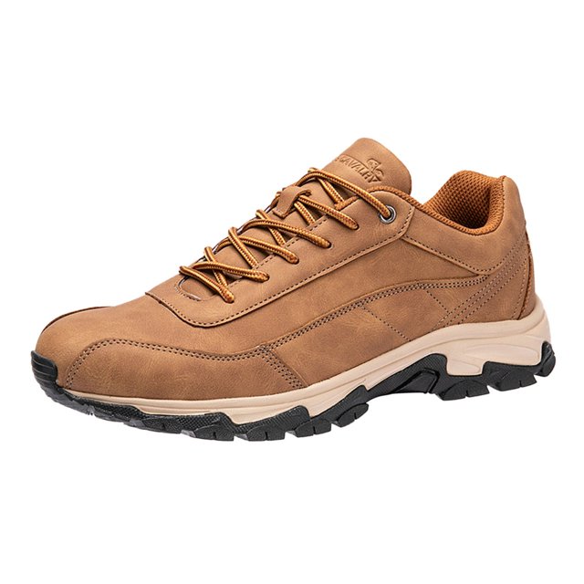 WEAIXIMIUNG Espadrilles pour Hommes 12 Wide Chaussures de Randonnée d'Extérieur en Cuir à Lacets pour Hommes Chaussures de Sport Décontractées de Randonnée