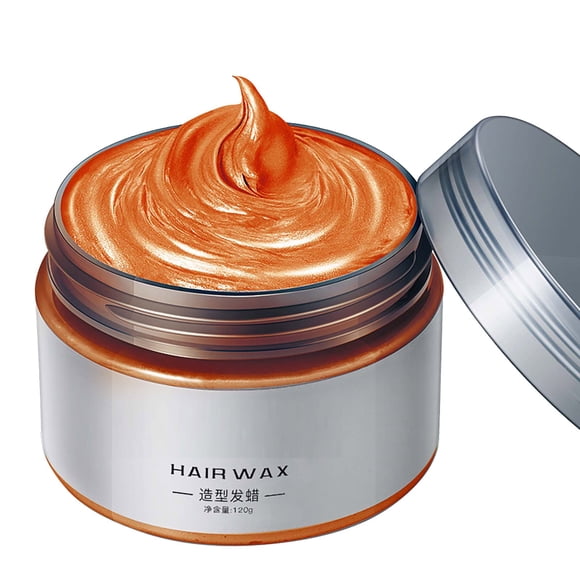 1X Hair Dye Bradem Clear Out Deal, Hair Wax Color Dye Styling Mud Natural Hairstyle Pomade Washable Temporary Party Cosplay, Hair Coloring Products Orange, a Hair Dye