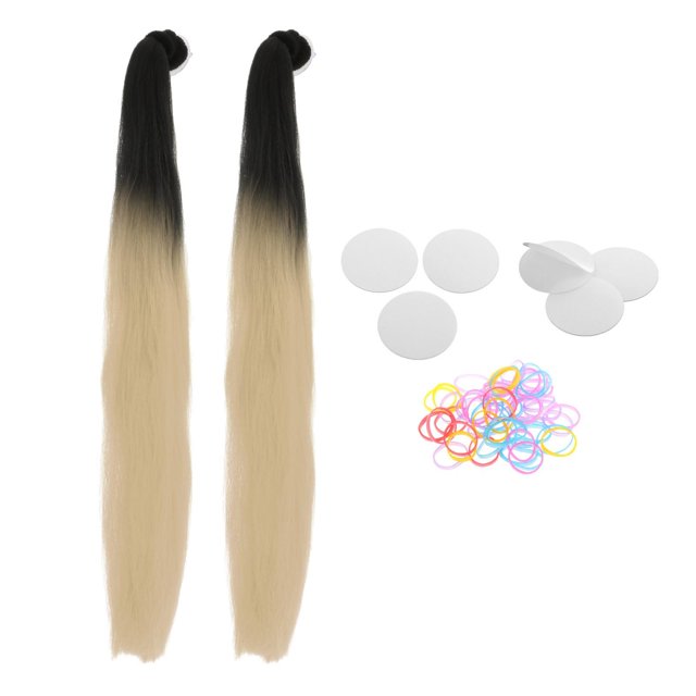 funtasica Pigtails Hair Tails Tails for Motorcycle Bike Beige
