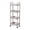Grey, variant on 4-Layer Kitchen Storage Cart Armrests Casters Plastic Functional Shelf for Bathroom Toiletries Organizer