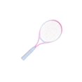 thumbnail image 3 of QualitChoice Tennis Racket Nonslip Grip High Strength Strings Nylon for Park Beach Garden Green White Pink White, 3 of 6