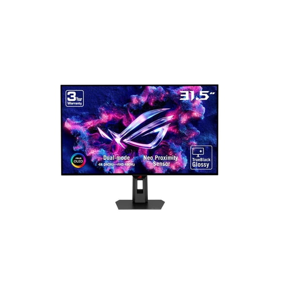 ASUS ROG Strix OLED XG32UCWMG Moniteur de Jeu 32 Pouces 4K (3840 x 2160) 240 Hz OLED 0,03 Ms (GTG) FreeSync Premium Pro et Compatible G-Sync DCI-P3 99 %