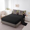 thumbnail image 3 of Exotic Lizard Comforter Set 7 Piece Bed in a Bag Twin,Abstract Chameleon Bedding Set Wildlife Creature Sheet Set with Comforter,Wild Reptile Bed Set, 3 of 5