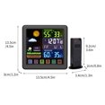 thumbnail image 2 of Agiferg 6.1 Inch Color Display Thermometer Hygrometer With Sensor, 24-hour Clock, 2 of 2
