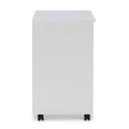 thumbnail image 3 of Craydon Six-Drawer Wide Roll Cart, Whitewash, 3 of 8