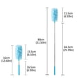 thumbnail image 3 of Oleegame 1PC Home Use Microfiber Hand Extended Duster For Daily Cleaning Cleaning High Ceiling Fan Interior Roof Wet Or Dry Use White, 3 of 8