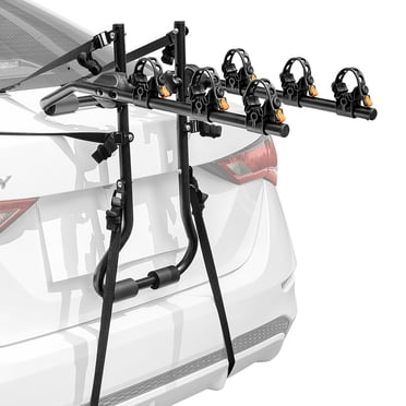 Costway Porte-Bagages de Vélo Monté sur Coffre pour 3 Vélos Porte-Bagages de Vélo pour Berline Hatchback Minivan