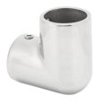 thumbnail image 3 of Marine Right Angle Elbow, Easy To Install 2 Way Boat Hand Rail Fine Polishing Right Angle Stainless Steel  For Boat 25MM, 3 of 8