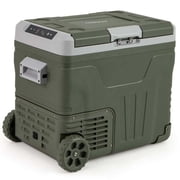 Costway 12 Volt Car Refrigerator 53 QT Portable Car Fridge with -4℉~68℉ Adjustable Range