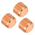 thumbnail image 1 of Unique Bargains 5/8 Inch ID Copper Pipe Fitting End Cap Sweat Plug Solder Connection Plumbing HVAC Air Conditioner 3 Pack, 1 of 6