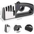 thumbnail image 3 of Versatile Knife Sharpener, 4-in-1 Multi-function Quick Sharpener with Scissors Sharpener, Fast Sharpening for Bone Cutter, Fruit Knife, Non-slip Rubber Base for Kitchen And Outdoor Use, 3 of 5