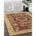 thumbnail image 2 of Ahgly Company Tapis Rectangulaire Abstrait Rouge Brique, 4 Pieds x 6 Pieds, 2 of 6