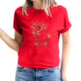 thumbnail image 2 of Meichang Chemises pour Femmes Joyeuse Saint-Valentin Hauts T-Shirts Graphiques Cœur en Bonbon Hauts Col Rond Coupe Ample Manches Courtes T-Shirts Saint-Valentin pour Femmes, 2 of 5