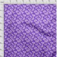 thumbnail image 3 of oneOone Velvet Purple Fabric Florals Craft Projects Decor Fabric Printed By The Yard 58 Inch Wide, 3 of 4