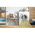 thumbnail image 2 of Ahgly Company Tapis d'Intérieur Lavable en Machine Carré Transitionnel Jaune Soleil, 7 Pieds Carré, 2 of 7