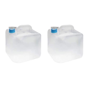 Lot de 2 Contenants Pliables pour Stockage d'Eau - Contenant d'Eau de Camping de 5 Gallons, Cube d'Eau Pliable Portable, Rangement d'Urgence, Sans BPA