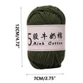 thumbnail image 3 of Naittoop Milk Cotton Yarn, Sunlight Color, 325m, 1 Ball, 3 of 6