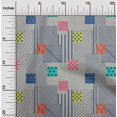 thumbnail image 1 of oneOone Silk Tabby Light Yellow Fabric Stripe|Floral & Geometric Patchwork Craft Projects Decor Fabric Printed By The Yard 42 Inch Wide, 1 of 4
