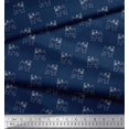 thumbnail image 2 of Soimoi Rayon Crepe Fabric Pug Dog Print Fabric by Yard 46 Inch Wide, 2 of 3