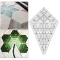 thumbnail image 2 of Creative Quilting Tem Ruler Patchwork 60 90 105 Degree DIY for Supplies Cushions , M M, 2 of 8