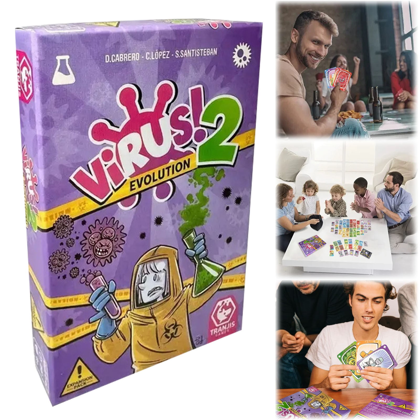 HUASHENG Family Card Game – Fun & Interactive Themed Game For Kids & Adults – Exciting Group Board Game For Family Gatherings