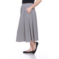 thumbnail image 2 of White Mark Jupe Midi Évasée Tasmin pour Femmes, 2 of 4
