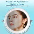 thumbnail image 4 of Niuphia Vanity Mirror with Lights 7" Rechargeable 1x/10x Lighted Makeup Mirror Adjustable Height Double Sided Mirror with Lights 360Â°Rotating Makeup Mirror, 4 of 6