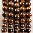 thumbnail image 4 of Natural Healing Power Gemstone Crystal Beads Unisex Adjustable Macrame Bracelets 8mm,Bronzite, 4 of 4