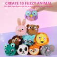 thumbnail image 3 of Pom Pom Craft Kit - Animal Art and Craft Project - DIY Plush Crafts for Kids, 3 of 6