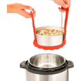thumbnail image 2 of Pressure Cooker Sling,Silicone Sling Lifter Accessories, Anti-scalding Bakeware Lifter Steamer Rack for 6 Qt/8 Qt Instant Pot, Multi-function Cooker - Orange, 2 of 7
