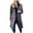Grey, variant on Meichang Womens Notched Lapel Collar Double Breasted Pea Coat Winter Wool Blend Over Coats Long Jackets Plus Size