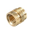 thumbnail image 5 of Unique Bargains Knurled Insert Nut M4 x 6mm L x 6mm OD Female Thread Brass Embedding Nut 60 Pack, 5 of 5