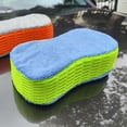 thumbnail image 5 of WLOELOEW Vert Haute Densité Forme 8 Éponge Absorbante pour Lavage de Voiture Bloc en Maille Éponge de Nettoyage Double Face pour Automobile Vert, 5 of 5