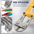 thumbnail image 4 of Bates- Bolt Cutter, 14", Yellow, Chain Lock Cutter Heavy Duty, Bolt Cutters Heavy Duty for Locks, Screw Cutter, Chain Link Fence Cutter, Bolt and Wire Cutter, Chain Lock Cutters, Bolt Cutter Tool, 4 of 5